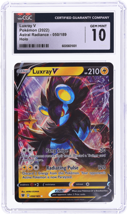 2022 Pokemon Sword and Shield Astral Radiance Luxray V #50 CGC 10 - Image 1