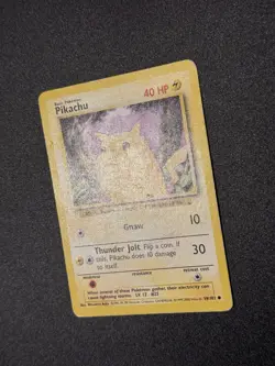 Pokemon Base Set 58/102 Pikachu 1999-2000 UK 4th Print MP - Image 3