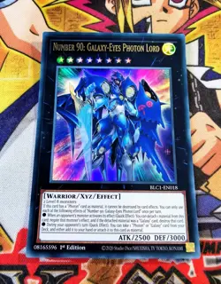 YUGIOH Number 90: Galaxy-Eyes Photon Lord BLC1-EN018 Ultra Rare 1st Edition NM - Image 1