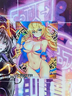 Dark Magician Girl Yugioh Field Center Foil Card Holo Doujin Anime Waifu - Image 1