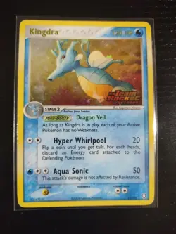 Kingdra Holo Vintage Pokemon TCG Card 12/109 Light Play Condition - Image 1