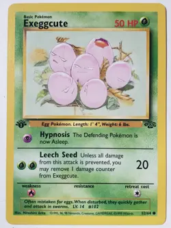1ST EDITION Exeggcute 52/64 LP - 1999 Jungle Pokemon Card $2 Combined Shipping - Image 1