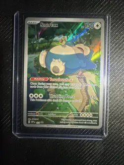 Pokemon TCG Scarlet & Violet Snorlax 051 Promo Card Full Art Holo NM - Image 1