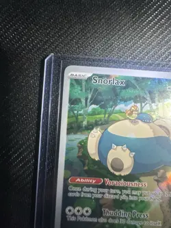 Pokemon TCG Scarlet & Violet Snorlax 051 Promo Card Full Art Holo NM - Image 2