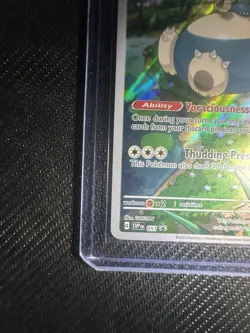 Pokemon TCG Scarlet & Violet Snorlax 051 Promo Card Full Art Holo NM - Image 5