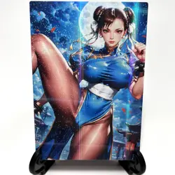 Street Fighter Chun-Li Sexy Anime Waifu Girl Doujin Lewd Goddess Story Art Card - Image 1