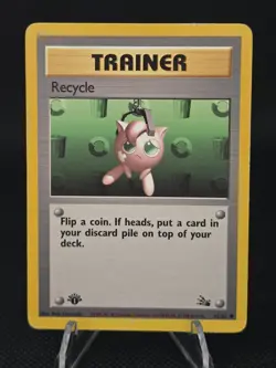 Pokemon Card Recycle Fossil Unlimited 61/62 WOTC Common LP 1st edition - Image 1