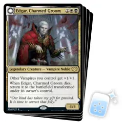 EDGAR, CHARMED GROOM X4 Innistrad: Crimson Vow VOW Magic MTG MINT CARD - Image 1