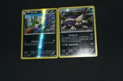Pokemon Card Lot EX-LP Reverse Holo Stunky & Skuntank Dragons Exalted - Image 1