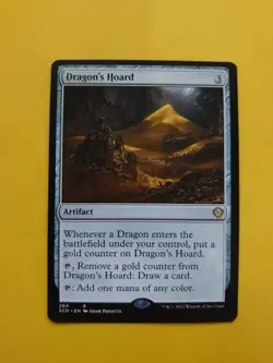 Dragon's Hoard. SCO rare artifact Magic the Gathering Card. - Image 2
