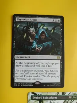 Phyrexian Arena & Evolved Spinoderm. Rare x2 MTG 2 Card. ONE. - Image 3
