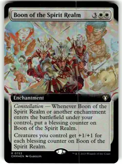 Boon of the Spirit Realm (Extended Art) Commander Masters ✨ FOIL MTG 🔥 NM! - Image 1