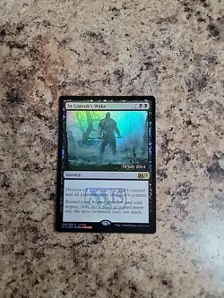 In Garruk's Wake - M15 #100 Prerelease Stamped Foil Promo - Near Mint - MtG - Image 1