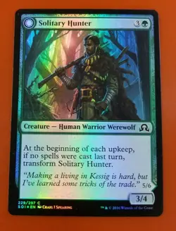 1x Solitary Hunter // One of the Pack | FOIL | Shadows over Innistrad | MTG - Image 1