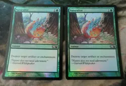 2x Foil MTG Naturalize English Magic the Gathering M11 2010 - Image 1