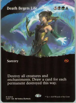 Death Begets Life (Borderless) M Tarkir: Dragonstorm 354 Near Mint - Image 1