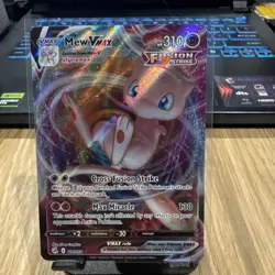 Pokemon TCG Mew Vmax Fusion Strike 114/264 Holo Ultra Rare - Image 1