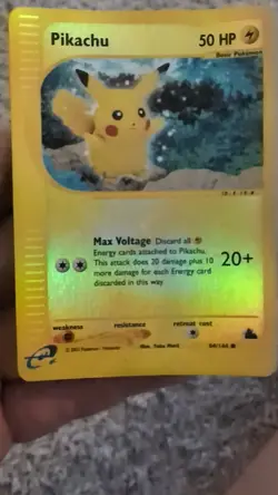 Pokemon Skyridge Pikachu Reverse Holo 84/144 Wotc lp/NM very good condition. - Image 2