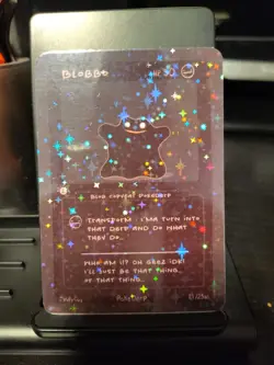 Pokederp BLACKOUT Star Holo Blobbo 21/25 - Ditto Pokemon Derpy Fan Art JWillyGuy - Image 1