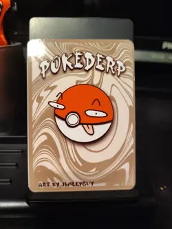 Pokederp BLACKOUT Star Holo Blobbo 21/25 - Ditto Pokemon Derpy Fan Art JWillyGuy - Image 2