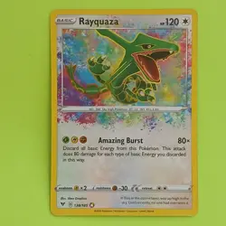 Pokemon Sword & Shield Vivid Voltage Rayquaza 138/185 Amazing Rare - Image 1