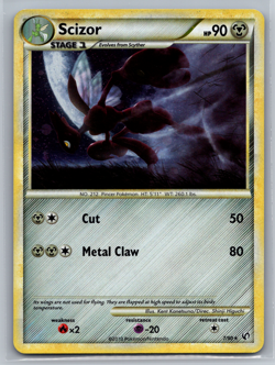 Scizor 7/90 - Holo Rare HGSS Undaunted Pokemon TCG LP - Image 1