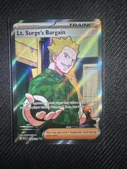 Lt. Surge's Bargain (2) 170/132 Ultra Rare Full Art Pokemon Mega Evolution (2X) - Image 1