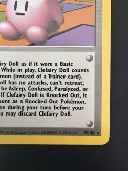 Vintage Pokemon TCG Clefairy Doll Trainer Base Set Rare - Image 4