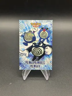 Poliwag Poliwhirl Poliwrath Pokemon 2024 Database Attacks Kanto Cracked Ice Holo - Image 1