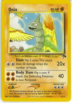Heavily Played, English Pokemon Regular Onix - 3 - Promotional Southern Islands - Image 1