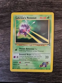 2000 Pokemon Sabrina's Venonat Gym Heroes Set Unlimited 96/132 WOTC - Image 1