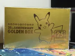 Japanese Pokemon 25th Anniversary Golden Box - Sealed with Acrylic Case - Image 1