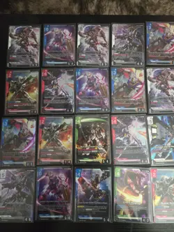 Gundam Card Game 29 Card Lot Deathscythe LR , C+, R+ RARE GUNDAM UPRISING - Image 1