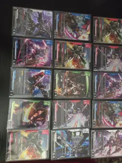 Gundam Card Game 29 Card Lot Deathscythe LR , C+, R+ RARE GUNDAM UPRISING - Image 4