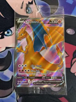 Pokemon Card - SEALED Charizard V SWSH050 Promo Full Art Black Star Promo - Image 1