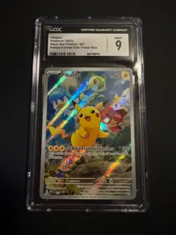(CGC 9) Pikachu 027 Sv: Scarlet & Violet Promo Cards Holo - Image 1
