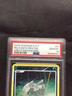 Pokemon Cards: Great Encounters Reverse Holo: Relicanth 51/106 PSA 10 - Image 3