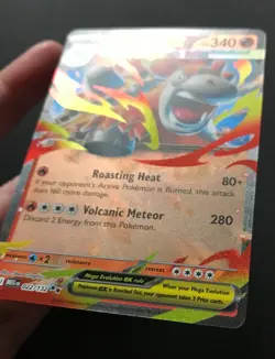 Mega Camerupt ex 022/132 Mega Evolution Pokemon Cards DOUBLE RARE HOLO Near Mint - Image 5