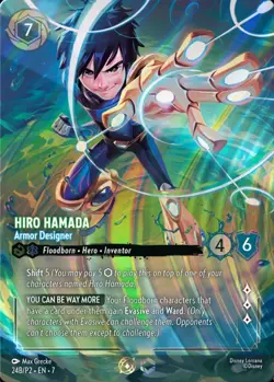 Hiro Hamada - Armor Designer (Store Championship) 24 Disney Lorcana Promo Cards - Image 1