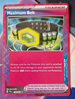 Maximum Belt 154/162 Ace Spec Holo Rare S&V Temporal Forces Pokemon Card NM-Mint - Image 1
