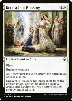 X 1 Benevolent Blessing NM 013 Commander Legends MTG Magic The Gathering - Image 1