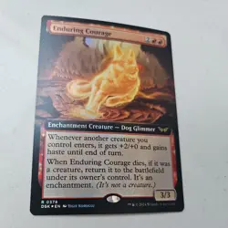 Enduring Courage FOIL EXTENDED RARE Duskmourn House of Horror DSK MTG Magic NEW - Image 1