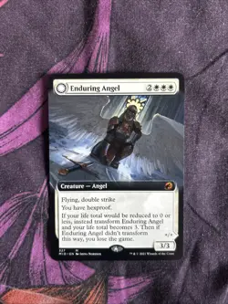 Magic MTG Borderless Enduring Angel Angelic Enforcer Midnight Hunt Edition - Image 1
