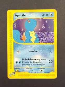 Pokemon Expedition Squirtle 132/165 (Base/LP) - Image 1