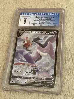 Galarian Articuno V Character Rare #TG16/TG30 Pokemon Astral Radiance CGC 9 - Image 1