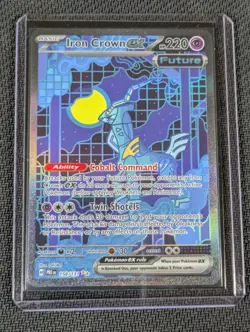 Iron Crown ex Pokemon Prismatic Evolutions PRE 158/131 Special Illustration Rare - Image 4