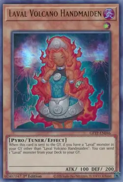 Laval Volcano Handmaiden - GFTP-EN046 - NM/VLP - Ultra Rare - 1st ed - Yugioh - Image 1