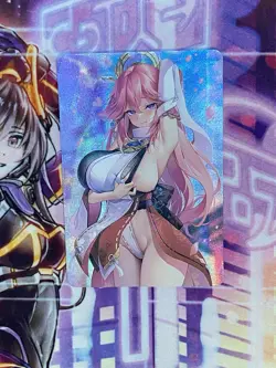 Yae Miko Holo Sexy Goddess Waifu Card Doujin Anime Field Center Azur Lane - Image 1