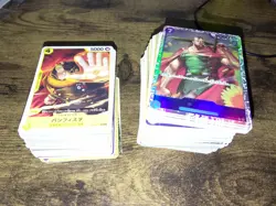 One Piece Card Game Japanese Card Bundle Over 300 Cards Including few SR Cards - Image 1