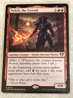 MTG Neheb, the Eternal 244 Commander Masters Regular Card - Image 1